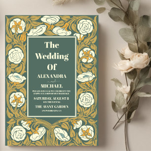 Convites Casamento Vintage Art Nouveau