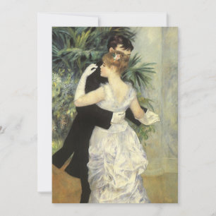 Convites Casamento vintage, City Dance de Renoir,