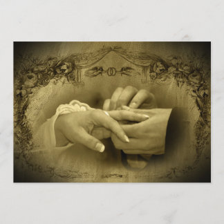 Convites Casamento Vintage... Com este Anel Eu te Dou