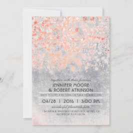 Convites Casamento vintage de Confetti Rosa