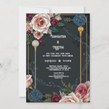 Casamento vintage Elegante de Rosas Deco