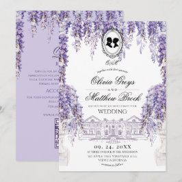 Convites Casamento Vintage Elegante Floral Regência Tudo Em