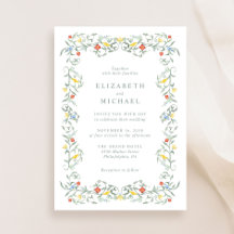 Casamento Vintage Garden Watercolor