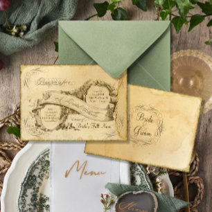 Convites Casamento vintage manchado chá 1 - chá de panela