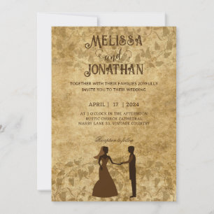 Convites Casamento vintage Noivo Convidar