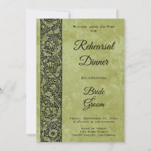 Convites Casamento Vintage, Rolo Floral de Flores Vitoriana