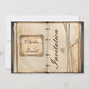 Convites Casamento vintage sem "49" no canto superior direi