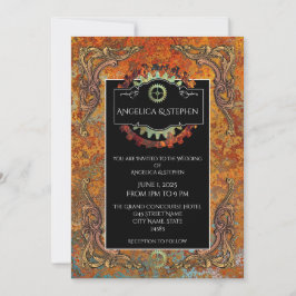 Convites Casamento vintage Steampunk Personalizado