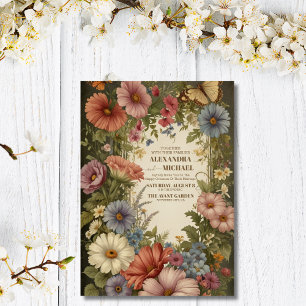 Convites Casamento Vintage Victorian Floral Ornaments