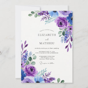 Convites Casamento Violet Alluring Spring