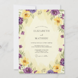 Convites Casamento Violeta Dourado Ranunculus Eucalipto Sil