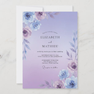 Convites Casamento Violeta Pintado de Lilás