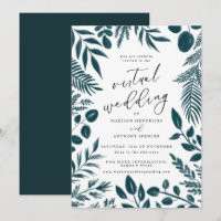 Casamento Virtual Botânico Elegante