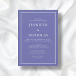 Convites Casamento Virtual de Roxo Formal Moderno Elegante<br><div class="desc">Convite Virtual para Casamento de Lavanda Roxo Formal Elegante Moderno</div>