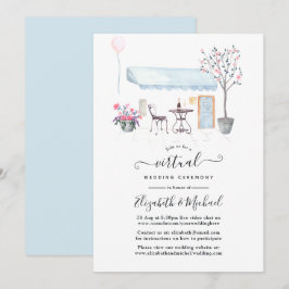 Convites Casamento Virtual Online Aquarela Paris