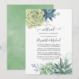 Convites Casamento Virtual Online do Desert Cactus