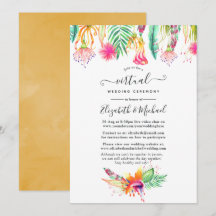 Casamento Virtual Online Floral Tropical Summer