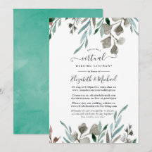 Casamento Virtual Online Rustic Greenery Winter