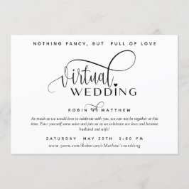 Convites Casamento Virtual Online Simples Moderno