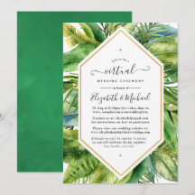 Casamento Virtual Online Tropical Watercolor