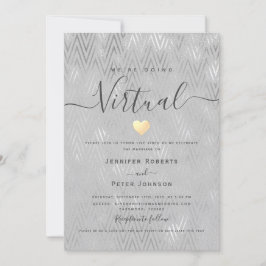 Convites Casamento Virtual Prata