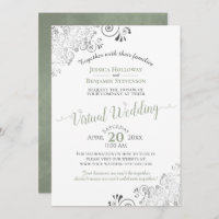Casamento Virtual Verde e Branco do Lacy Silver Sa