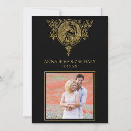 Convites *~* Casamento vitoriano de Ornamentado QR PHOTO RS