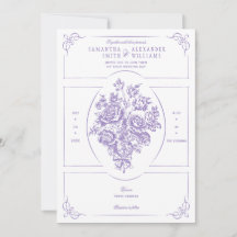 Casamento Vitoriano do Buquê Rosa Roxo Chinoiserie