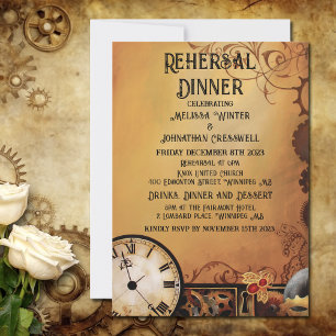 Convites Casamento Vitoriano Steampunk