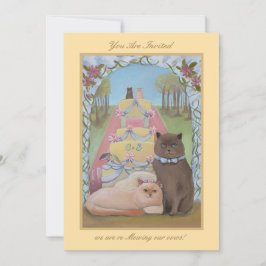 Convites Casamento Vow Renewal Ceremony Cats