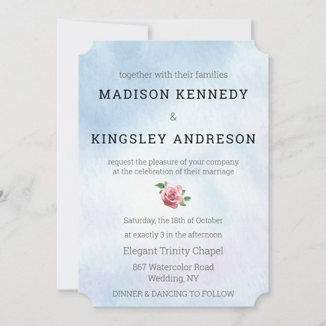 Convites Casamento Vows Floral Amor Espetacular Vivendo (Frente)