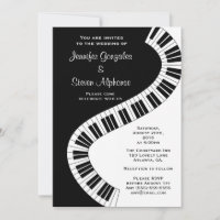 Casamento Wavy Curved Piano Keys