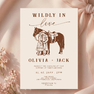 Convites Casamento Western Enlouquecidamente apaixonado Des