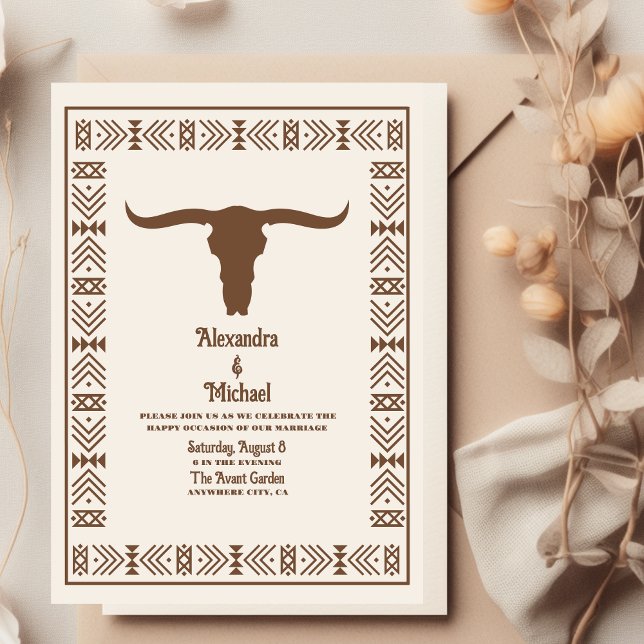 Convites Casamento Western Rancho Country Sudoeste (Criador carregado)