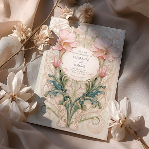 Convites Casamento Whimsical Floral Whimsical Victorian