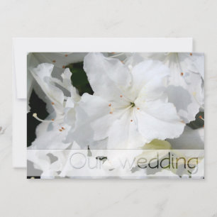 Convites Casamento White Azalea Salve a Data Personalize