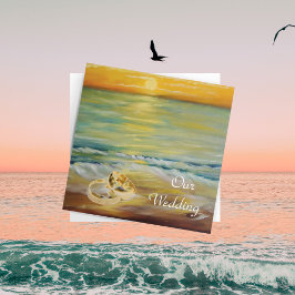 Convites Casamentos de praia em Sunset