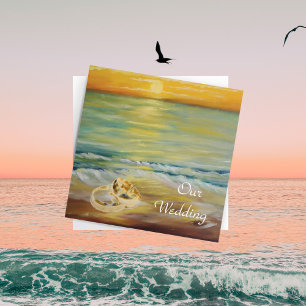 Convites Casamentos de praia em Sunset