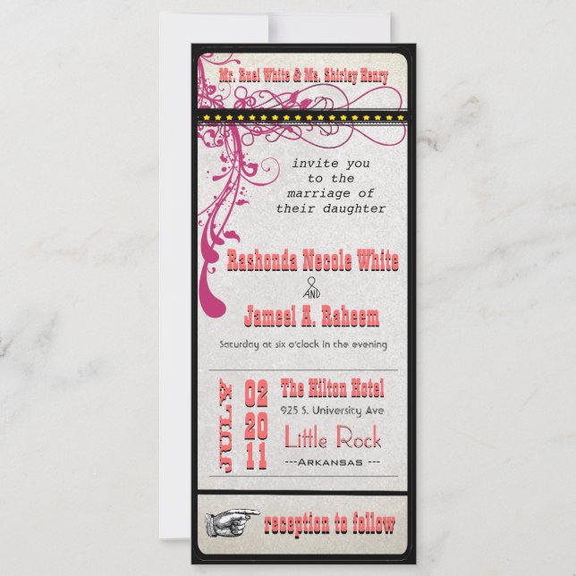 Convites Casamentos Personalizados (Frente)