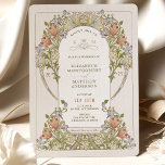 Convites Casamentos vintage de William Morris<br><div class="desc">Convites de Casamento vintage Art Nouveau de William Morris num design floral, romântico e caprichoso. Os florescimentos vitorianos complementam os tipos clássicos de arte deco fonts. Introduza as suas informações personalizadas e está concluído. Se você quiser alterar a design, clique no botão azul "Personalizar". Muito obrigado por considerar a minha...</div>