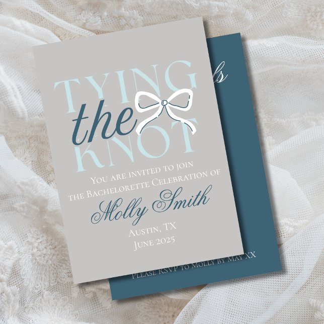 Convites Casando - Design de Casamento Minimalista Elegante (Tying the Knot invite with modern serif font – perfect for engagement or bridal celebrations!)