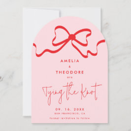 Convites Casando Red Arco Photo Save the Date Card