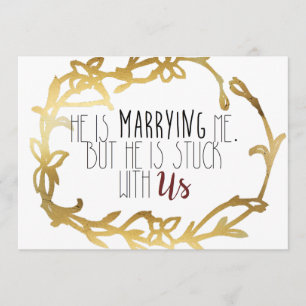 Convites Casar-Se Comigo, Mas Preso Conosco   Bridesmaid