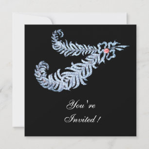 Convites CASCA Negra Branca, PINK GEM.