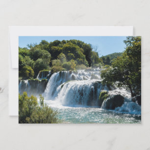 Convites Cascata no Parque Nacional de Krka - Dalmácia, Cr