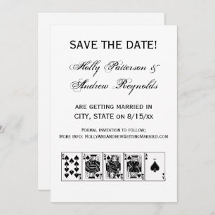 Convites Casino Night Poker Royal Hetero Flush Spades