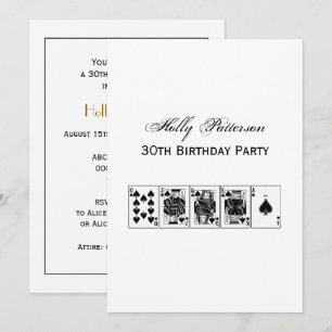 Convites Casino Night Poker Royal Hetero Flush Spades