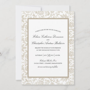 Convites Caso Vintage Lace  Casamento