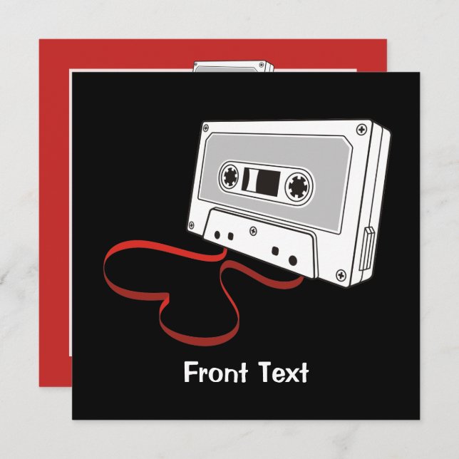 Convites Cassete de áudio (Frente/Verso)