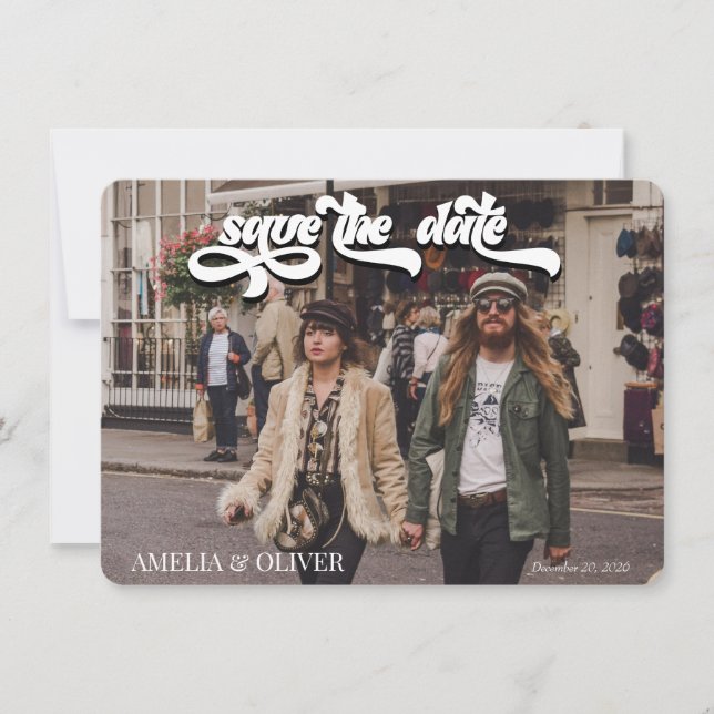 Convites Cassete | Foto Salve o Dia (Frente)